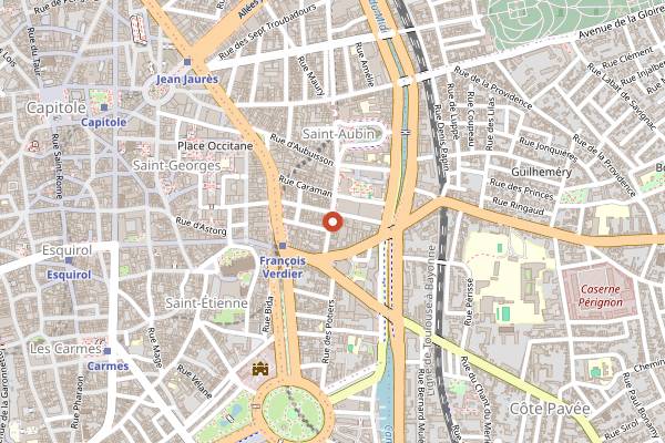 Map showing La Cosa Nostra in Toulouse