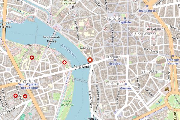 Map showing Le Cafe Cerise Torrefaction in Toulouse