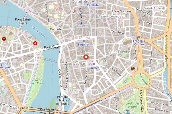 Map showing Le Bol in Toulouse
