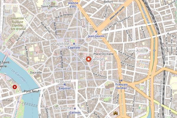 Map showing Noglu Toulouse in Toulouse