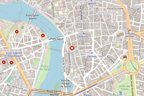 Map showing The Good in Toulouse