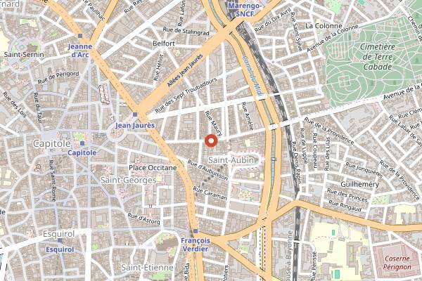 Map showing Vegetable in Toulouse