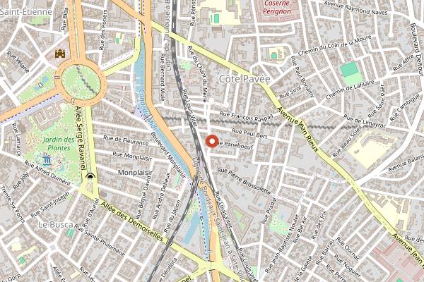 Map showing Acte 2 Yannick Delpech in Toulouse