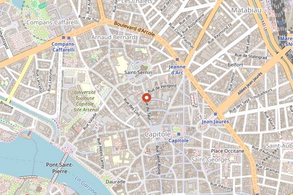 Map showing Le Sherpa in Toulouse