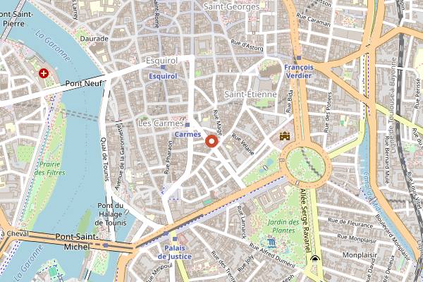 Map showing Sept in Toulouse
