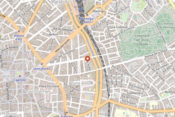 Map showing L'Oncle Pom in Toulouse
