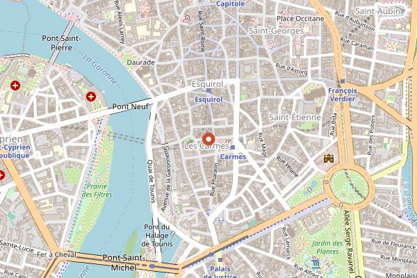 Map showing Solides in Toulouse