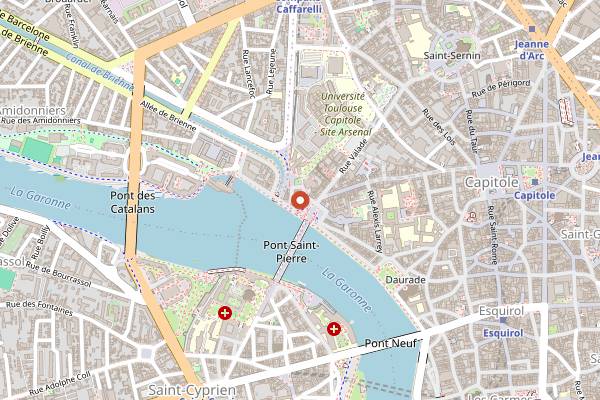 Map showing Chez Tonton in Toulouse