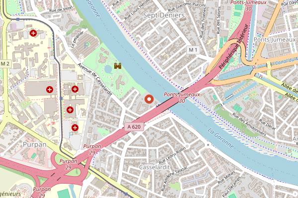 Map showing Au Pois Gourmand in Toulouse