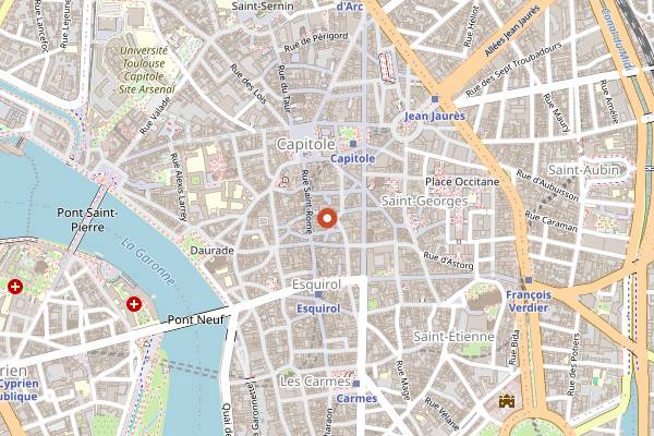 Map showing L'Air de Famille in Toulouse