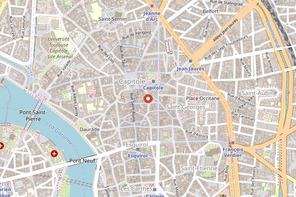 Map showing Soif in Toulouse