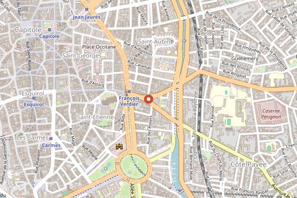Map showing Le Tire-Bouchon in Toulouse