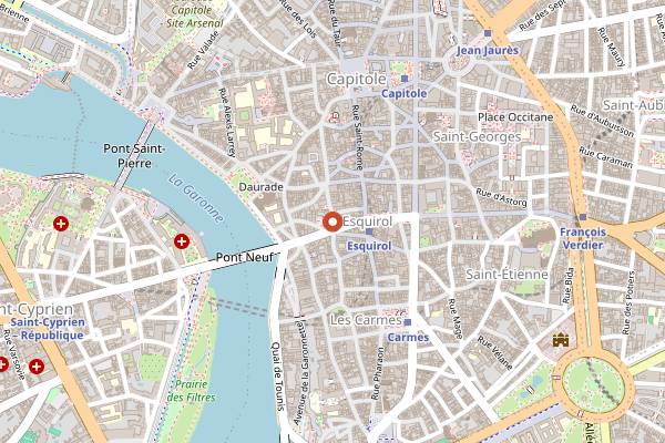 Map showing N5 Wine Bar in Toulouse
