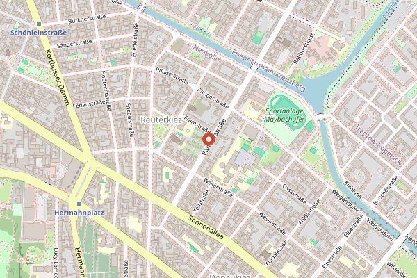 Map showing Albatross Bakery in Berlin