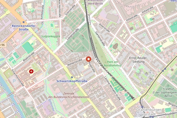 Map showing Domberger Brot-Werk in Berlin