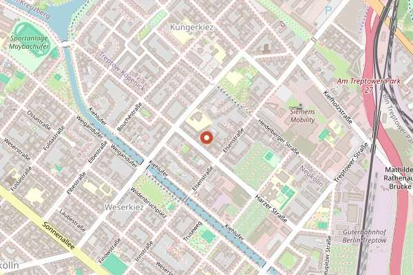 Map showing Endorphina Backkunst in Berlin