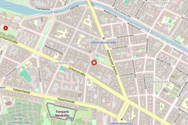 Map showing Le Bon in Berlin