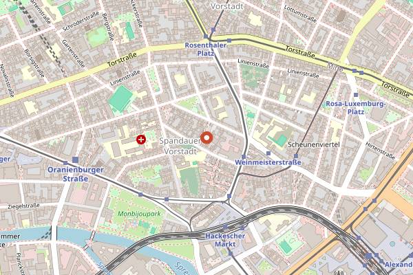 Map showing Sofi in Berlin