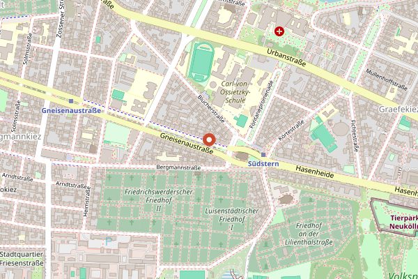 Map showing Soluna Brot und Oel in Berlin