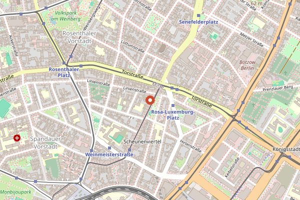 Map showing Zeit fuer Brot in Berlin