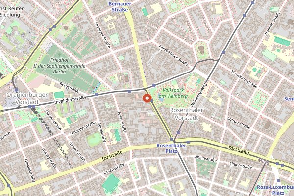 Map showing Buck and Breck in Berlin