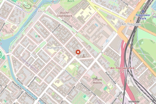 Map showing Schwarze Traube in Berlin