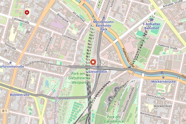 Map showing BRLO Brwhouse in Berlin