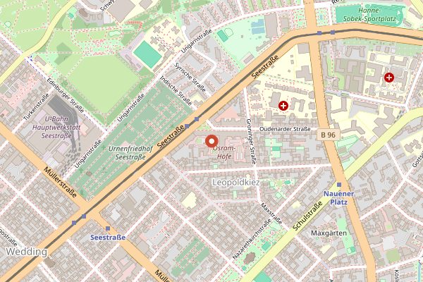 Map showing Vagabund Brauerei in Berlin