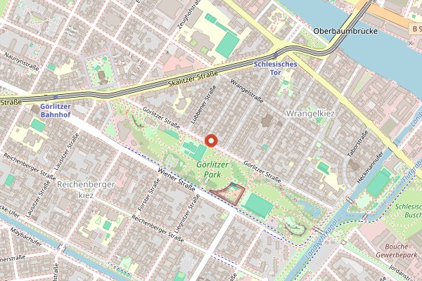 Map showing Cafe Mugrabi in Berlin