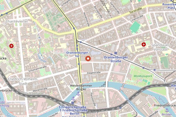 Map showing House of Small Wonder in Berlin