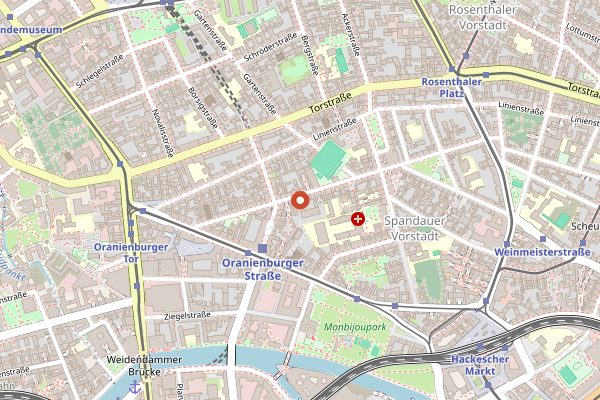 Map showing Mogg in Berlin