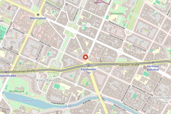 Map showing Maroush in Berlin