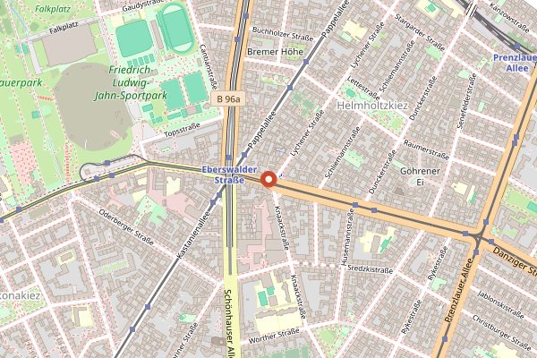 Map showing Zum Schusterjungen in Berlin