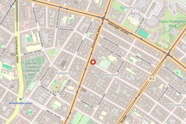 Map showing Cafe CK in Berlin