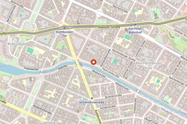 Map showing Concierge Coffee in Berlin