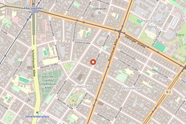 Map showing No Fire No Glory in Berlin