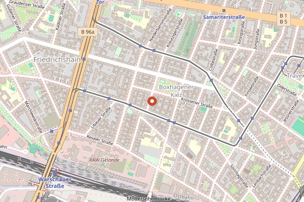 Map showing Silo Coffee in Berlin