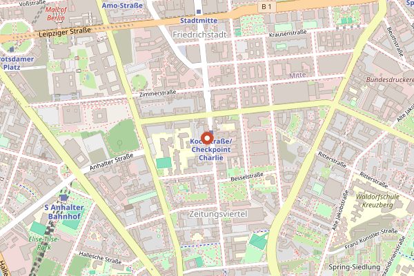 Map showing Westberlin in Berlin