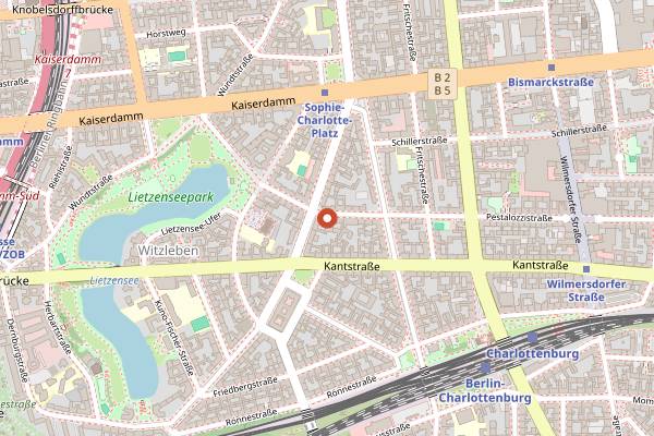Map showing Blomeyer's Kaese in Berlin