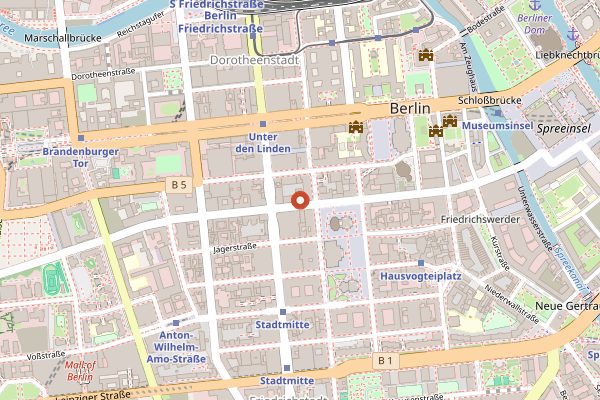 Map showing Borchardt in Berlin