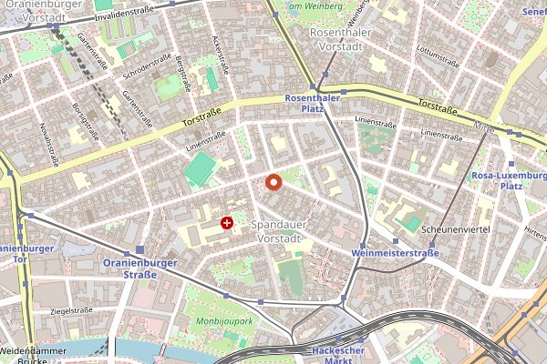 Map showing Cocolo Ramen in Berlin
