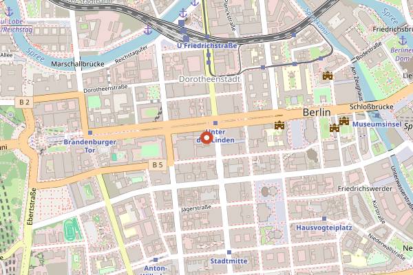 Map showing Crackers in Berlin