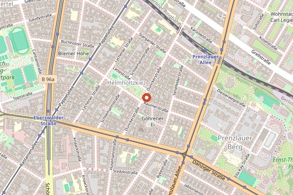 Map showing Goldhahn und Sampson Cooking School (Prenzlauer Berg) in Berlin