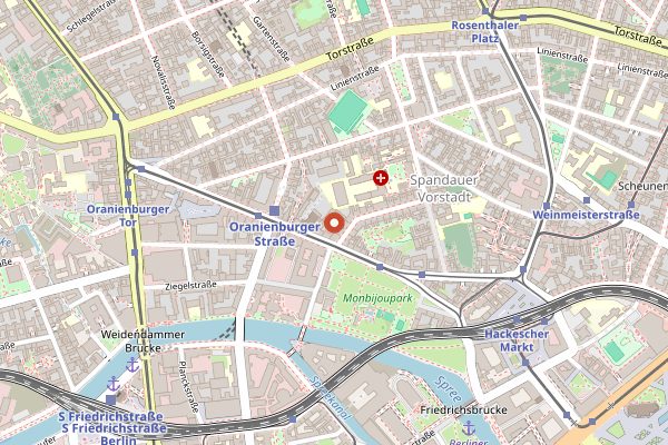 Map showing Hummus and Friends in Berlin