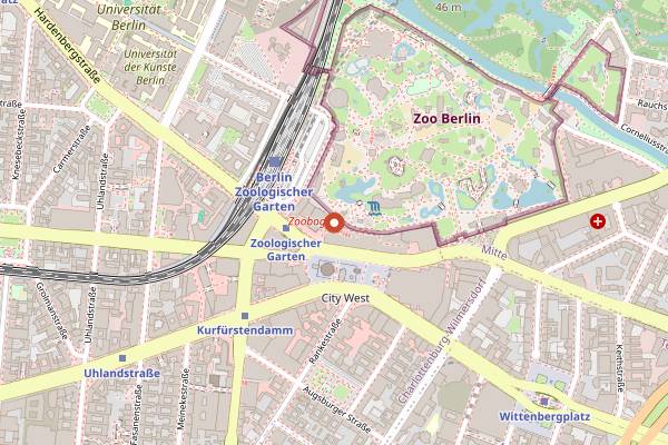 Map showing Berlin Food Week in Berlin