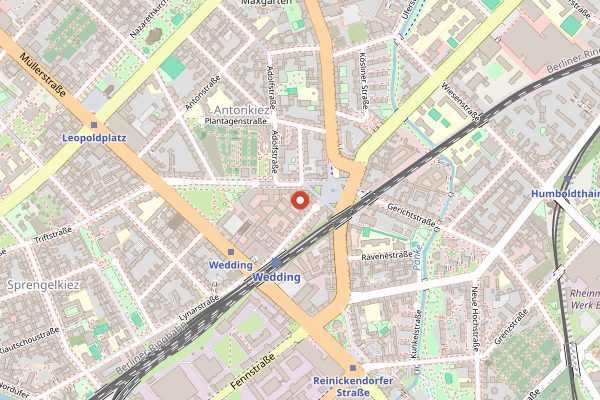 Map showing Ernst in Berlin
