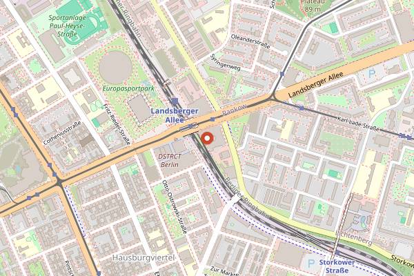 Map showing Skykitchen in Berlin