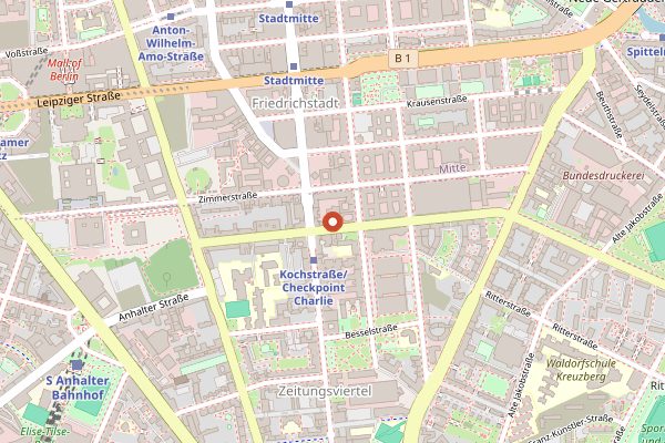 Map showing Tim Raue in Berlin