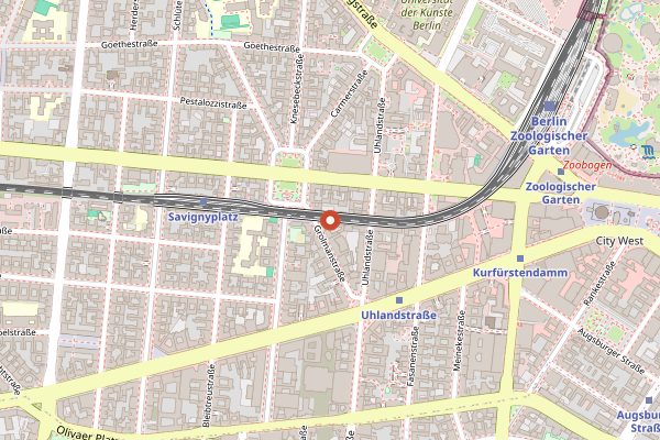 Map showing Diener Tattersall in Berlin