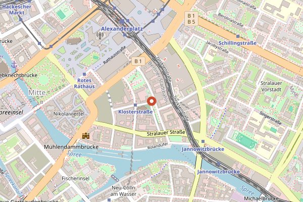 Map showing Zur Letzten Instanz in Berlin